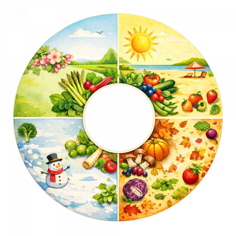 Saisonkalender – regionales Obst und Gemüse nach Monat