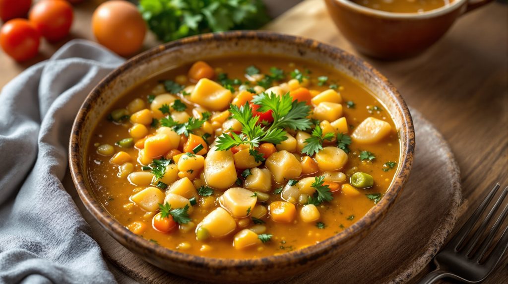 Hühnersuppe mit Gemüse