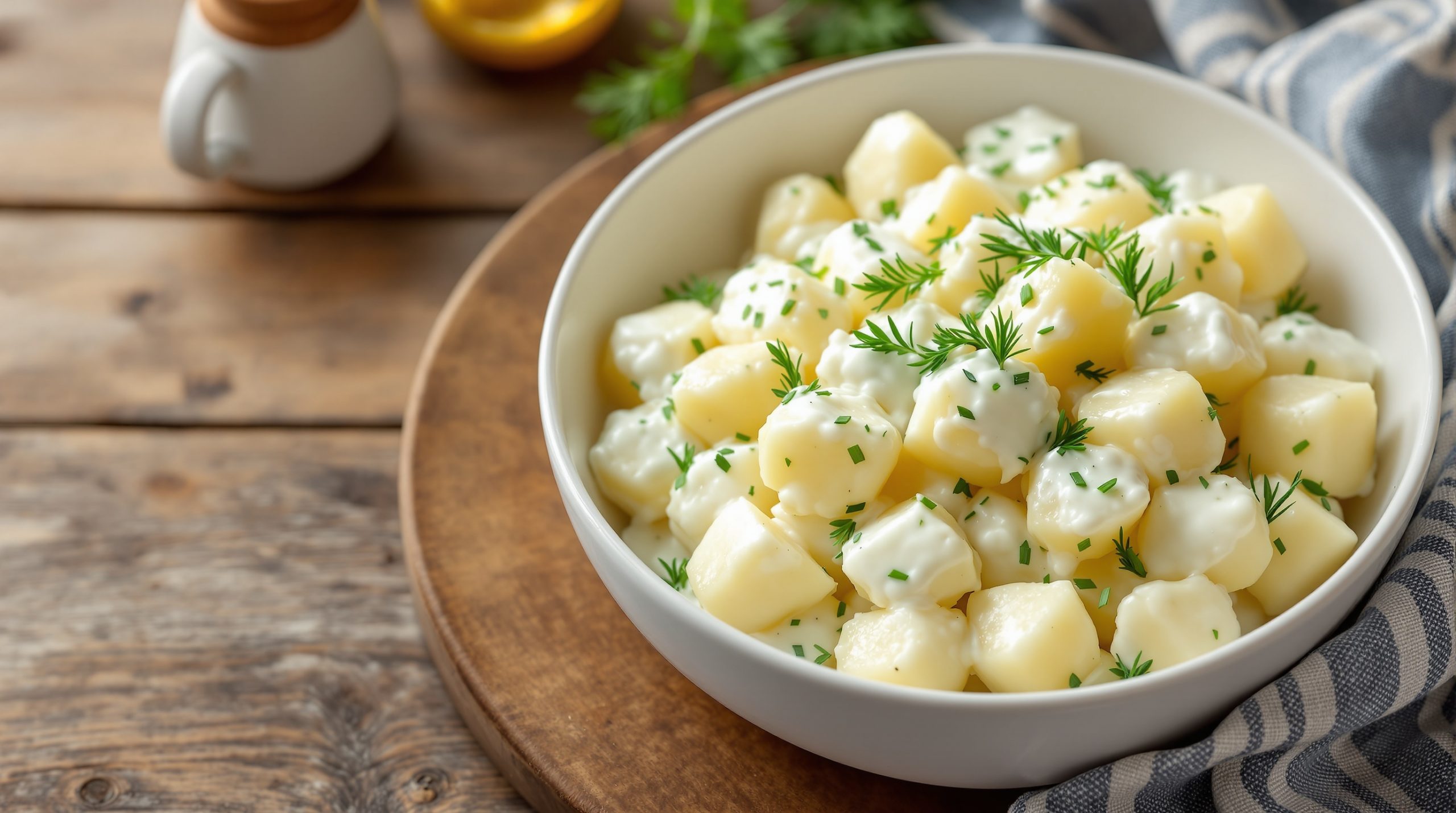 Kartoffelsalat mit Joghurt-Dressing