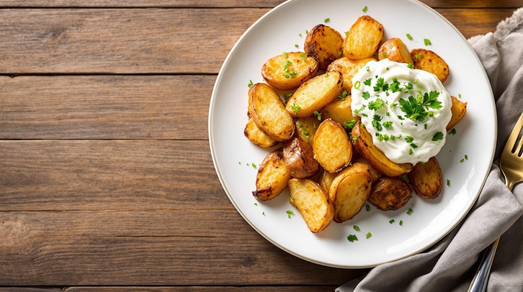 Ofenkartoffeln mit Kräuterquark