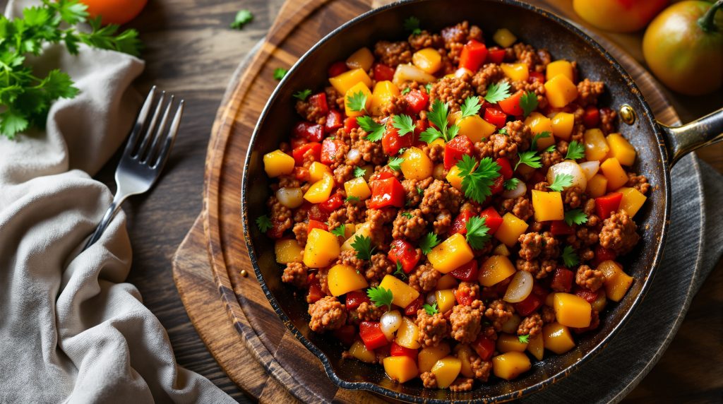 Paprika-Hack-Pfanne