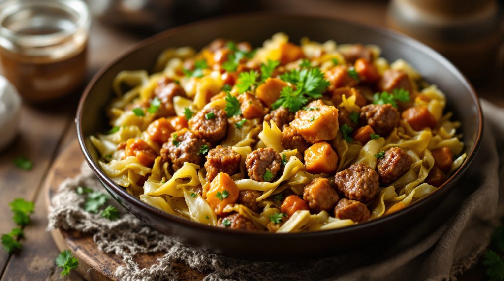 Wirsing-Hackfleisch-Pfanne