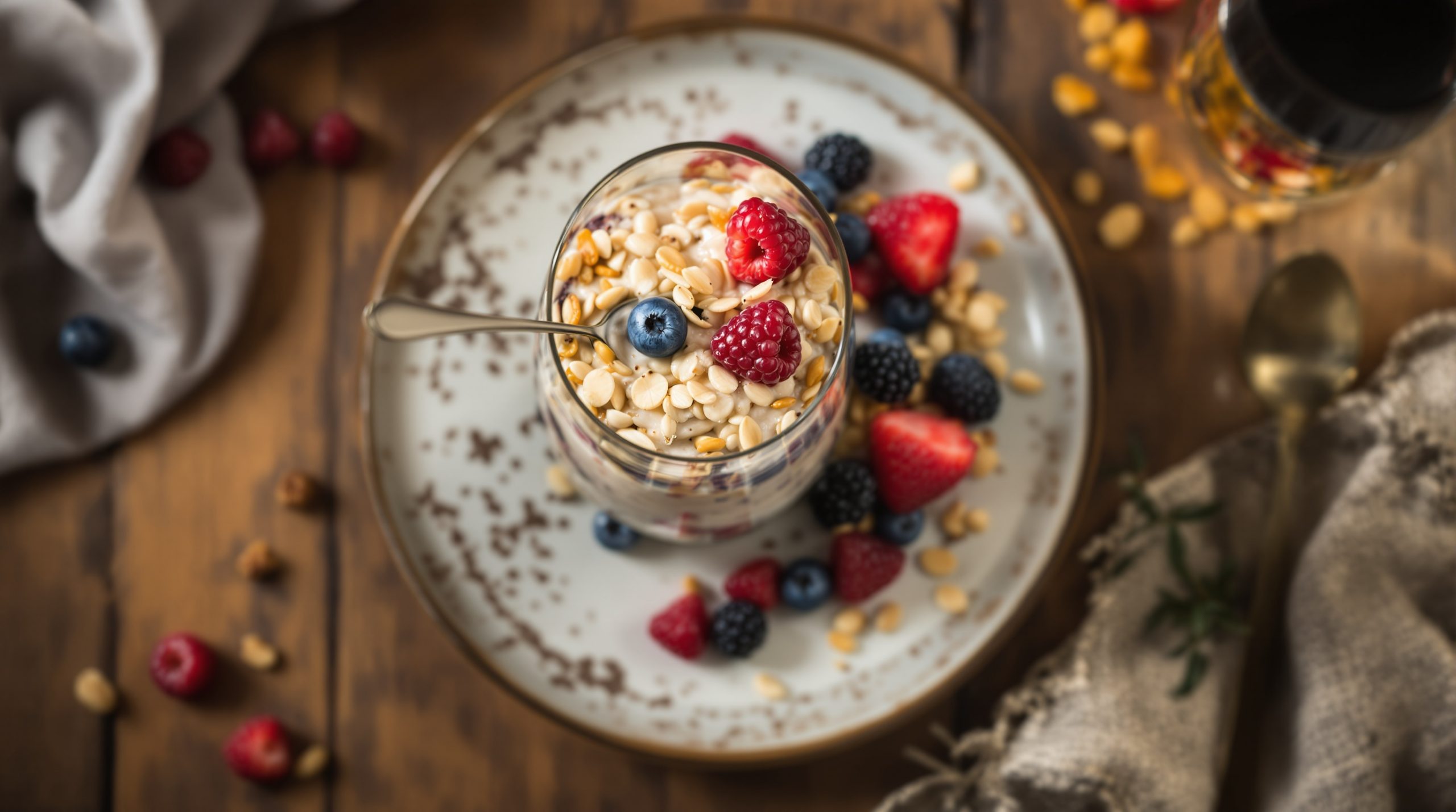 Overnight Oats mit Beeren