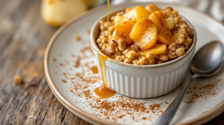Baked Oats mit Apfel