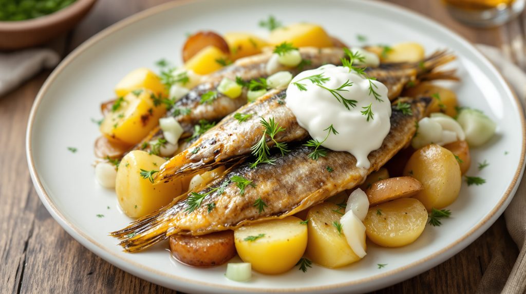 Matjes mit Pellkartoffeln