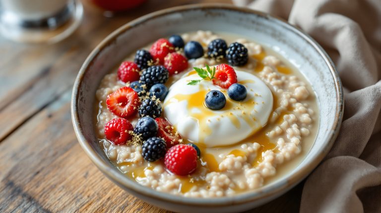 Proteinporridge mit Skyr