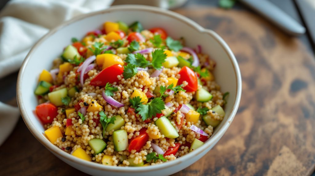 Quinoa-Salat mit Gemüse