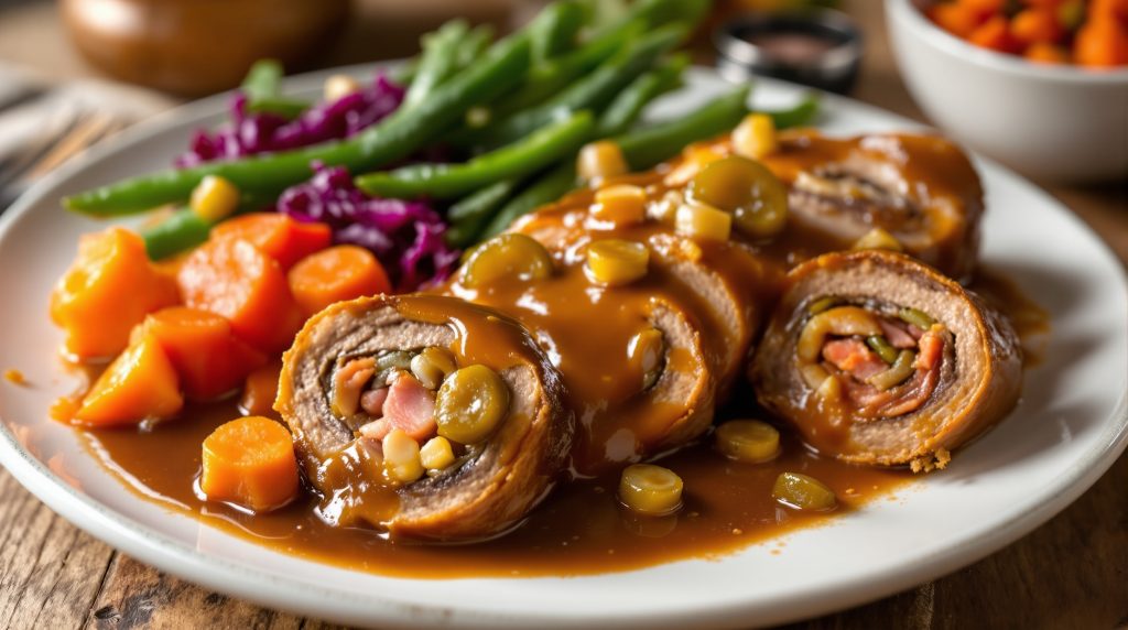 Rinderrouladen mit Gemüse