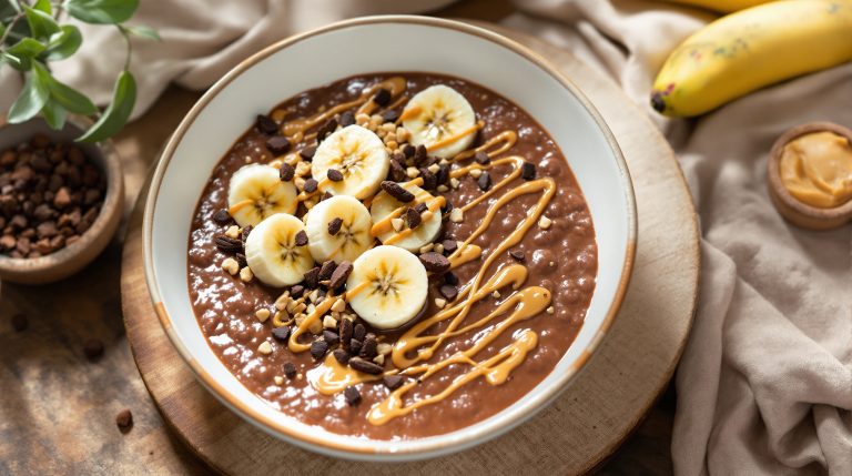 Schoko-Bananen-Porridge
