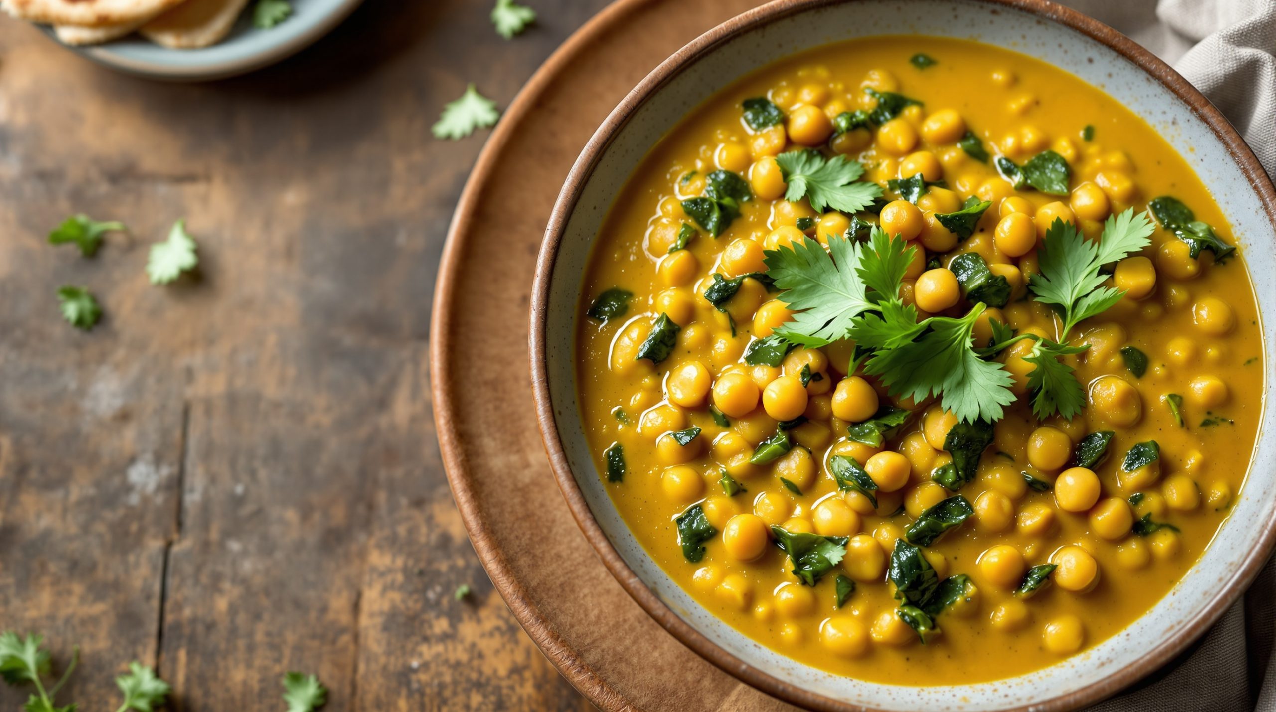 Spinat-Dal mit Kichererbsen