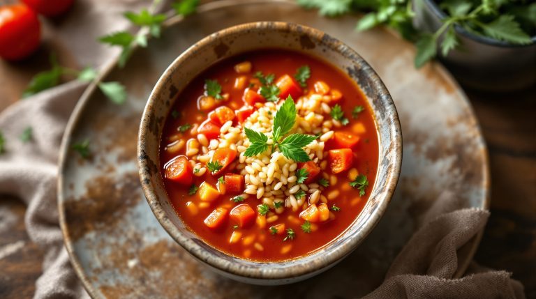 Tomaten-Reis-Suppe