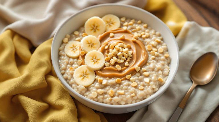 10-Minuten-Bananen-Erdnuss-Porridge