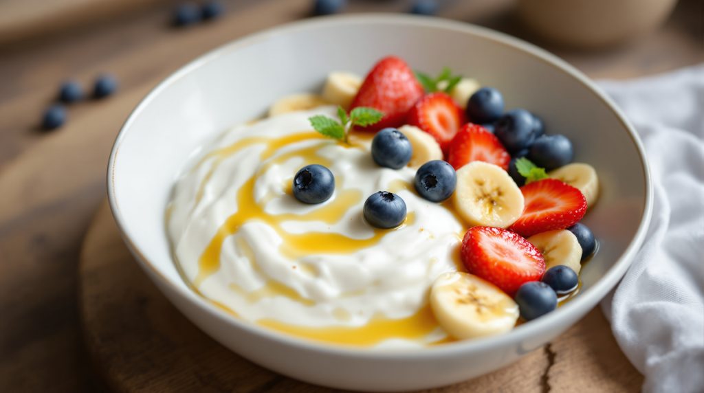 10-Minuten-Quark-Bowl mit Obst