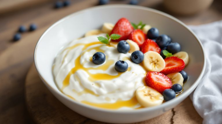 10-Minuten-Quark-Bowl mit Obst