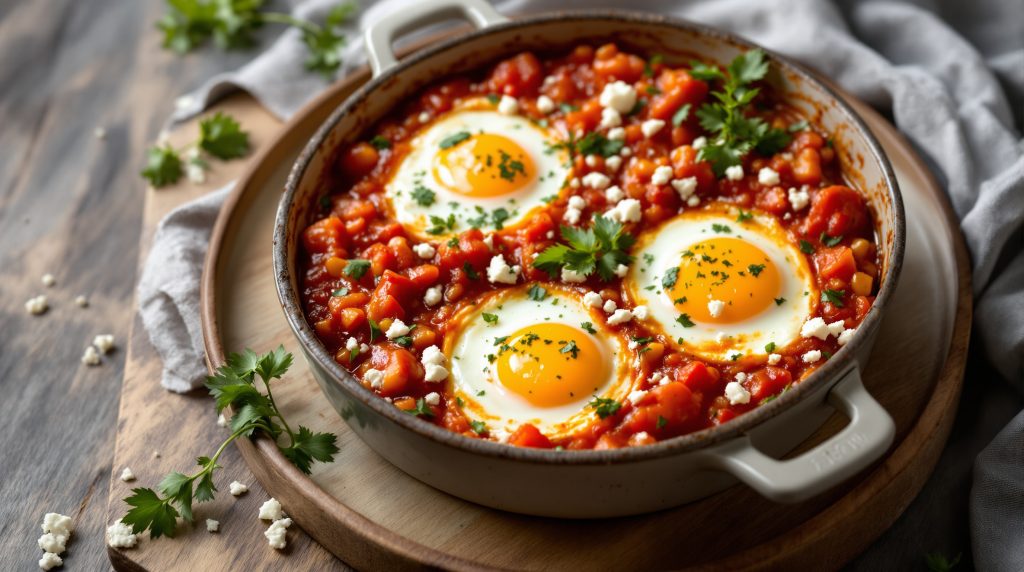 Blech-Eier mit Gemüse (Shakshuka-Style)