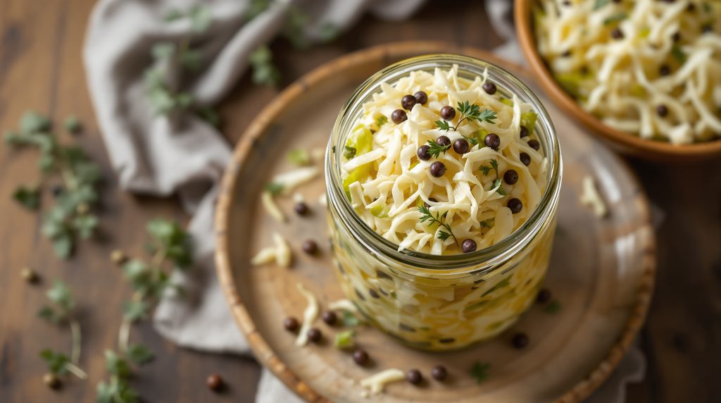 Chinakohl-Sauerkraut mit Wacholder