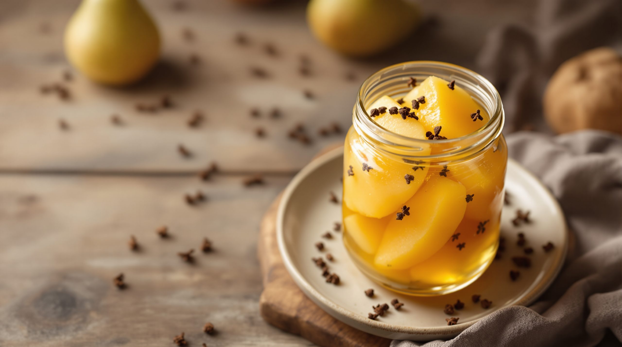 Fermentierte Birnen mit Nelken