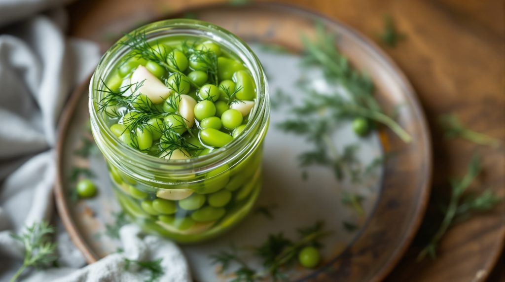 Fermentierte Erbsenschoten