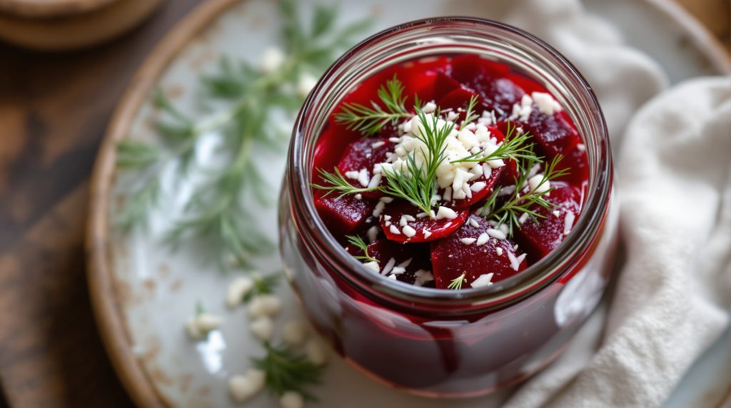 Fermentierte Rote Bete mit Meerrettich
