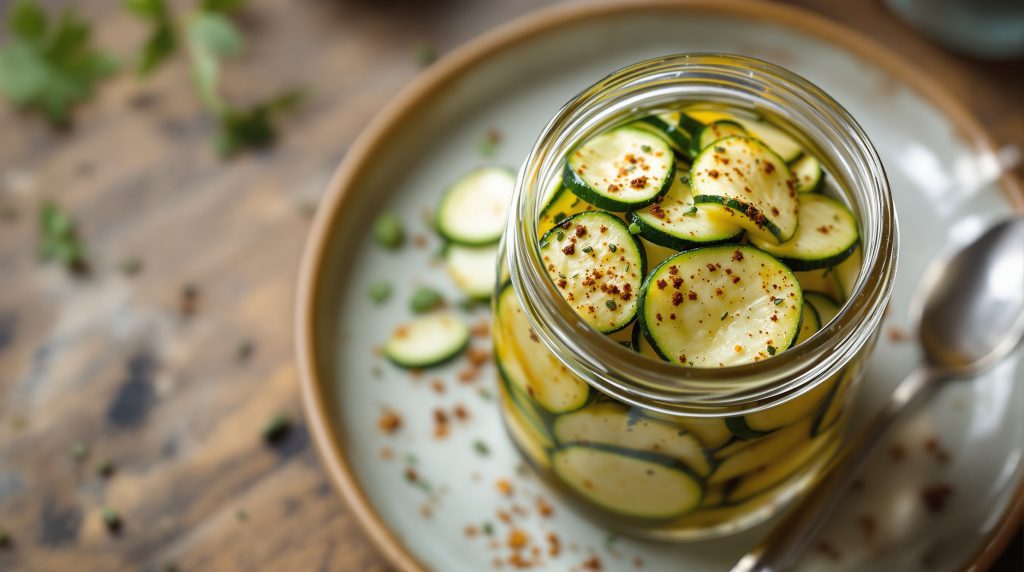Fermentierte Zucchini-Scheiben