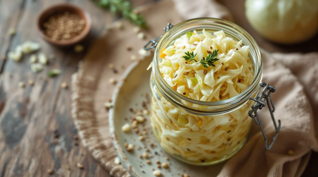 Fermentierter Spitzkohl mit Kümmel
