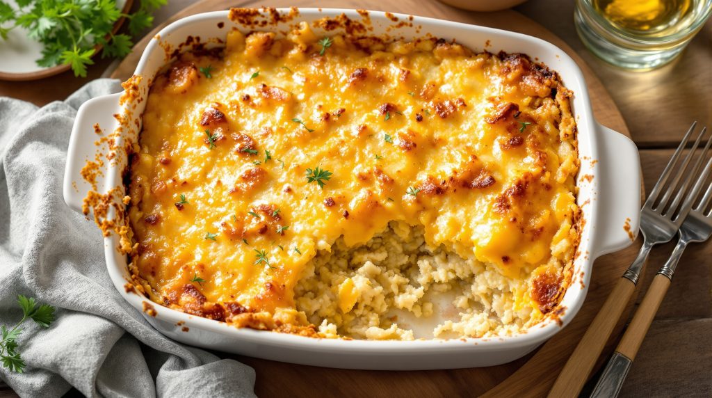 Käse-Sauerkraut-Auflauf