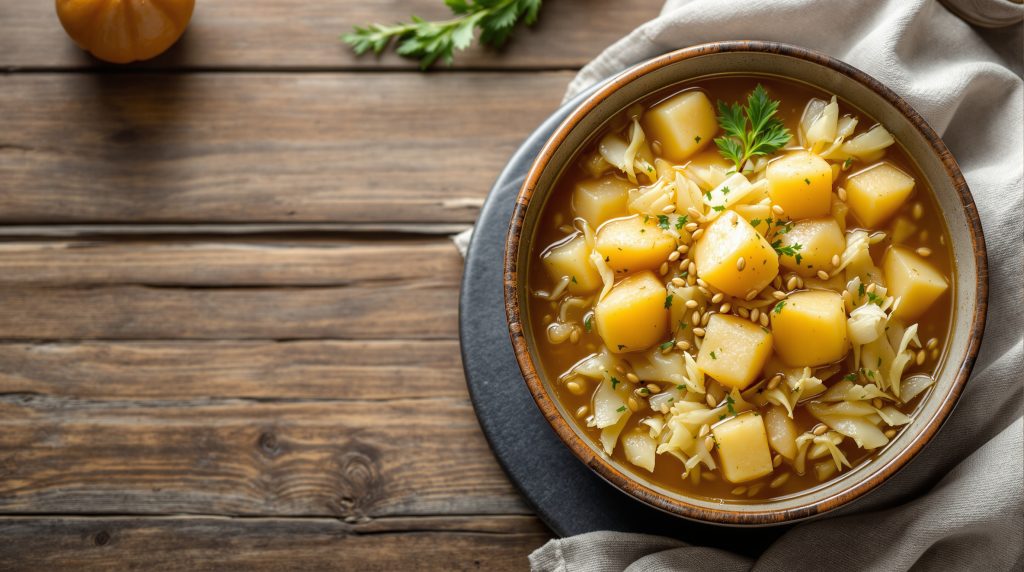 Sauerkraut-Eintopf mit Kartoffeln