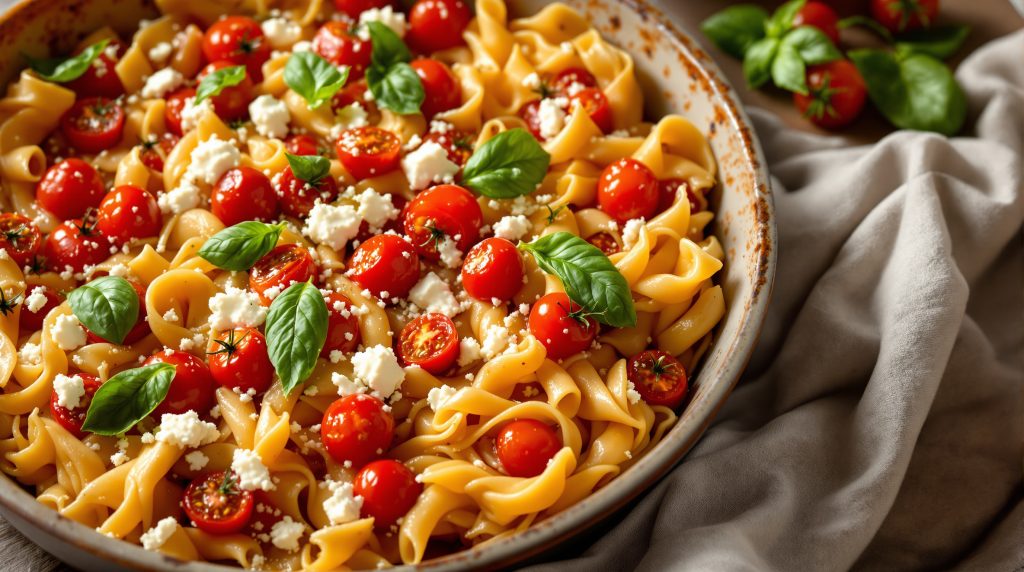 Baked Feta Pasta aus dem Ofen