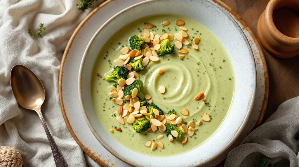 Brokkoli-Mandel-Suppe