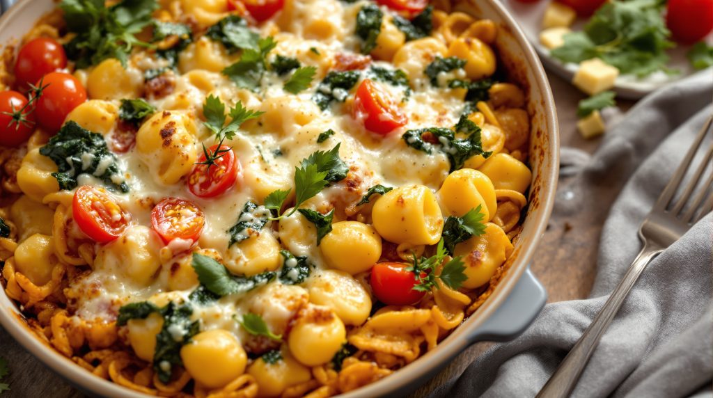 Gnocchi-Auflauf mit Spinat