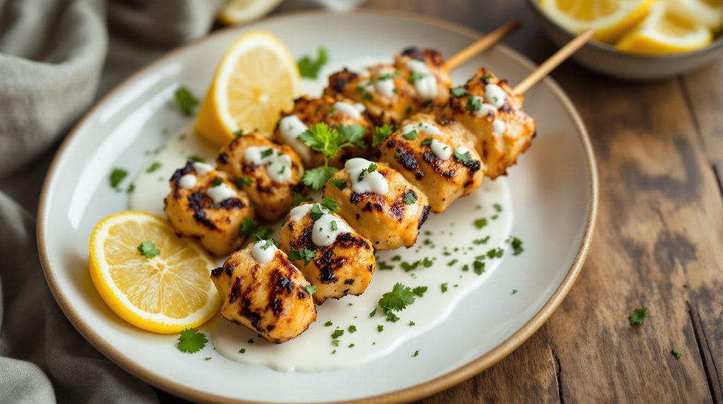 Joghurt-Marinade für Hähnchenspieße