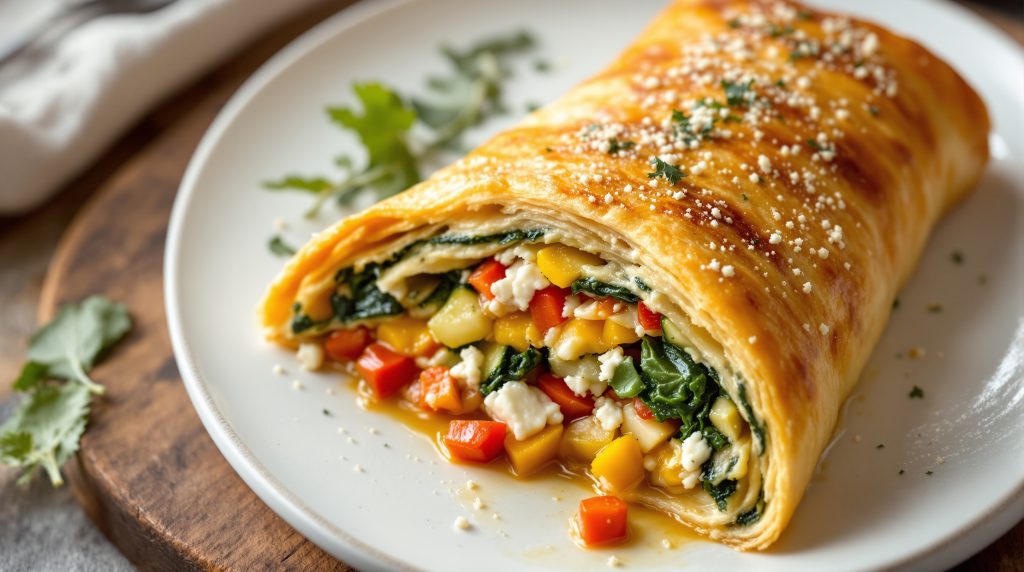 Käse-Gemüse-Strudel