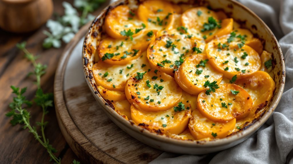 Kürbis-Kartoffel-Gratin