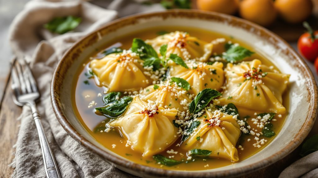 Maultaschen mit Gemüsefüllung