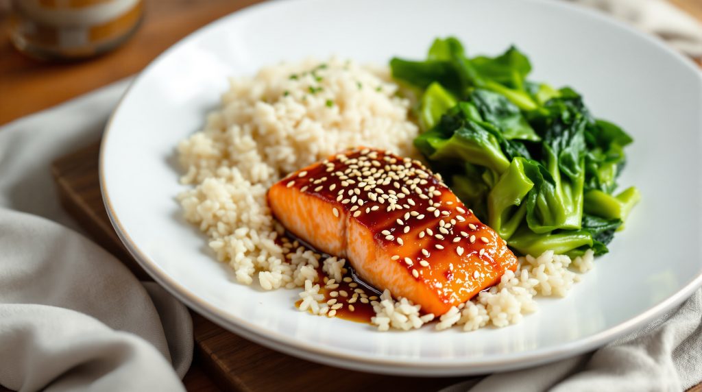 Miso-Lachs mit Sesam