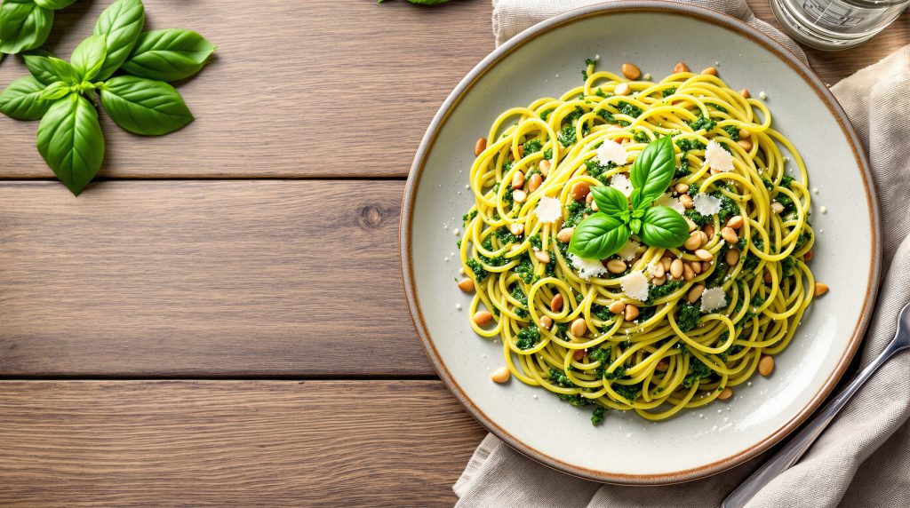 Nudeln mit Pesto Genovese