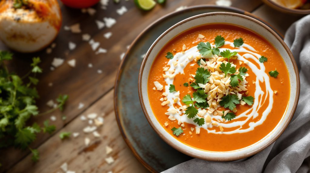Paprika-Kokos-Suppe