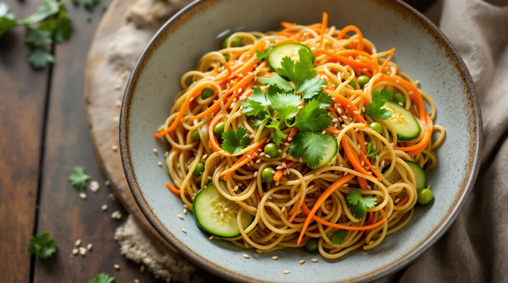 Soba-Nudelsalat mit Sesam