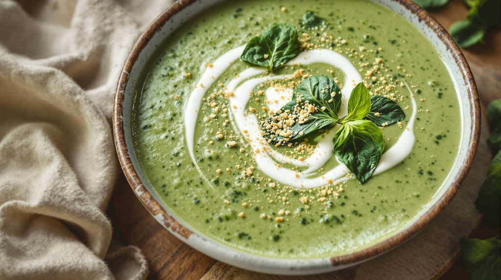 Spinatsuppe mit Muskat