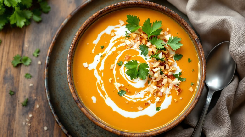 Süßkartoffel-Kokos-Suppe