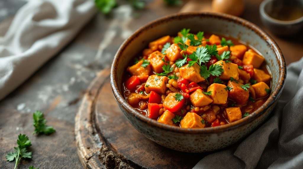 Tempeh-Gulasch