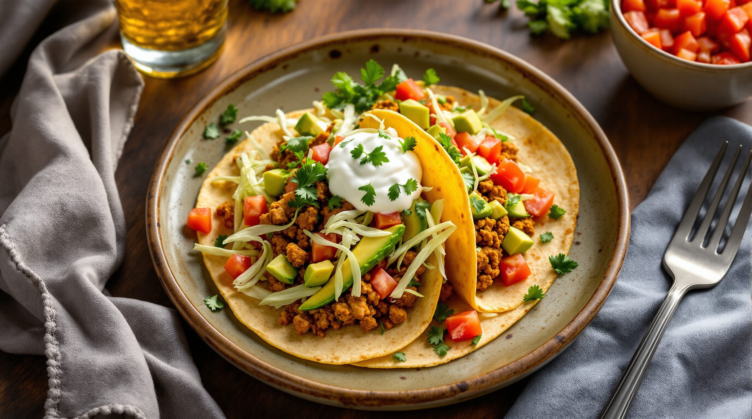 Tempeh-Tacos mit Avocado
