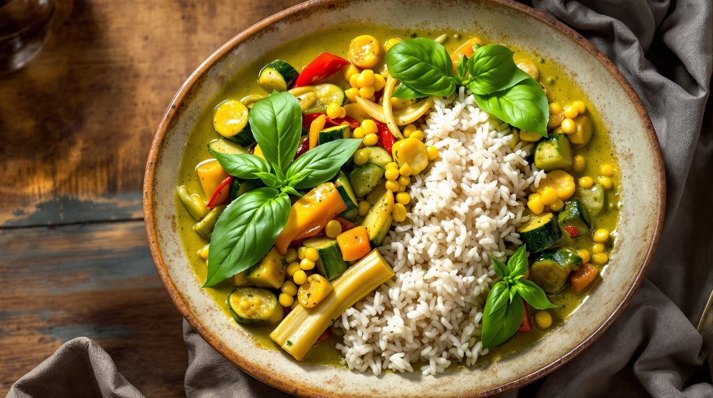Thai-Grünes-Curry mit Gemüse