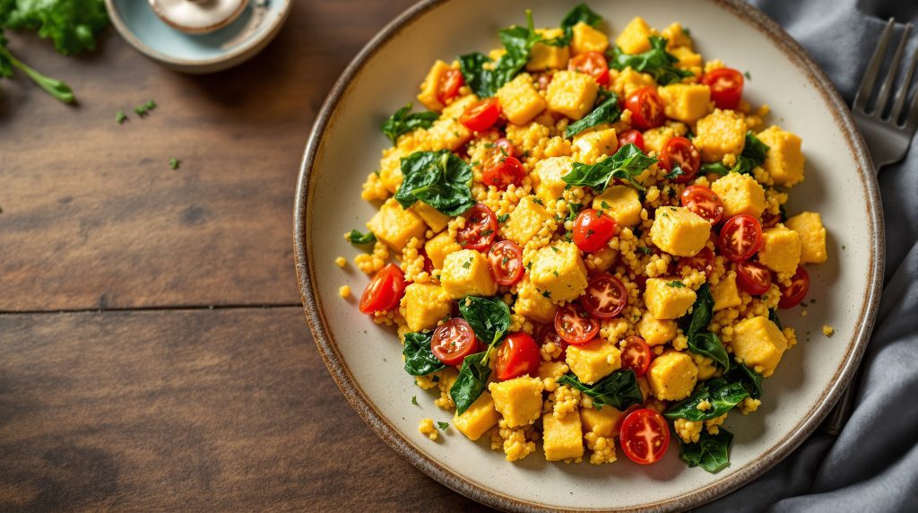 Tofu-Scramble mit Hefeflocken